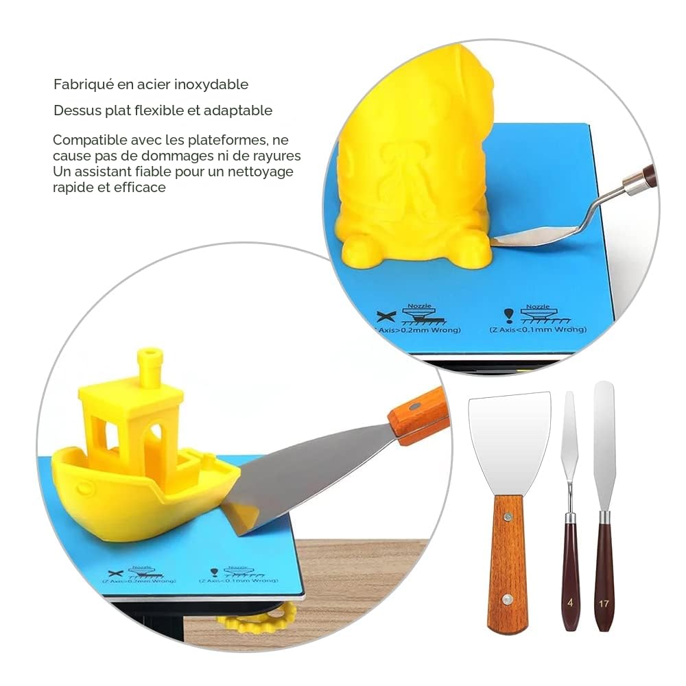 Kit d'outils pour Imprimante 3D, Mintion 73 PCS Accessoires pour Imprimante 3D avec Kit de Nettoyage de Buse, Tournevis de Démontage de Buse, Outils d'ébavurage, Couteaux d'art, Pinces etc