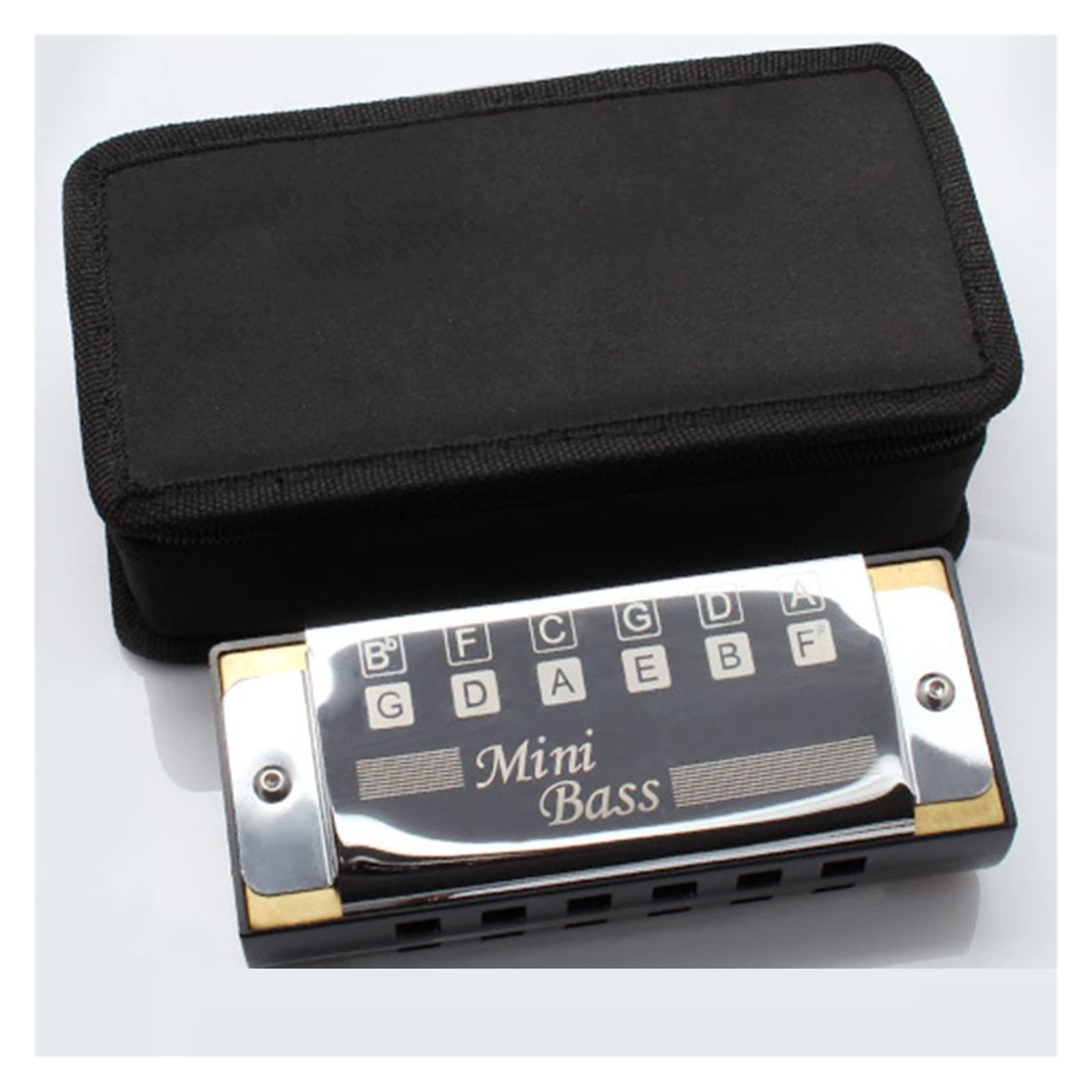 Mini Bass Harmonica Pocket Bass 12 Fori Bocca Organo Strumenti Musicali per Principianti Armonica per Principianti