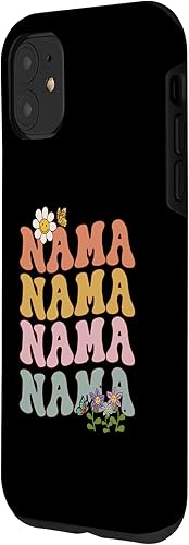 Miniatura 2 de iPhone 11 Nama anuncio de embarazo sorpresa abuela groovy ondulado caso