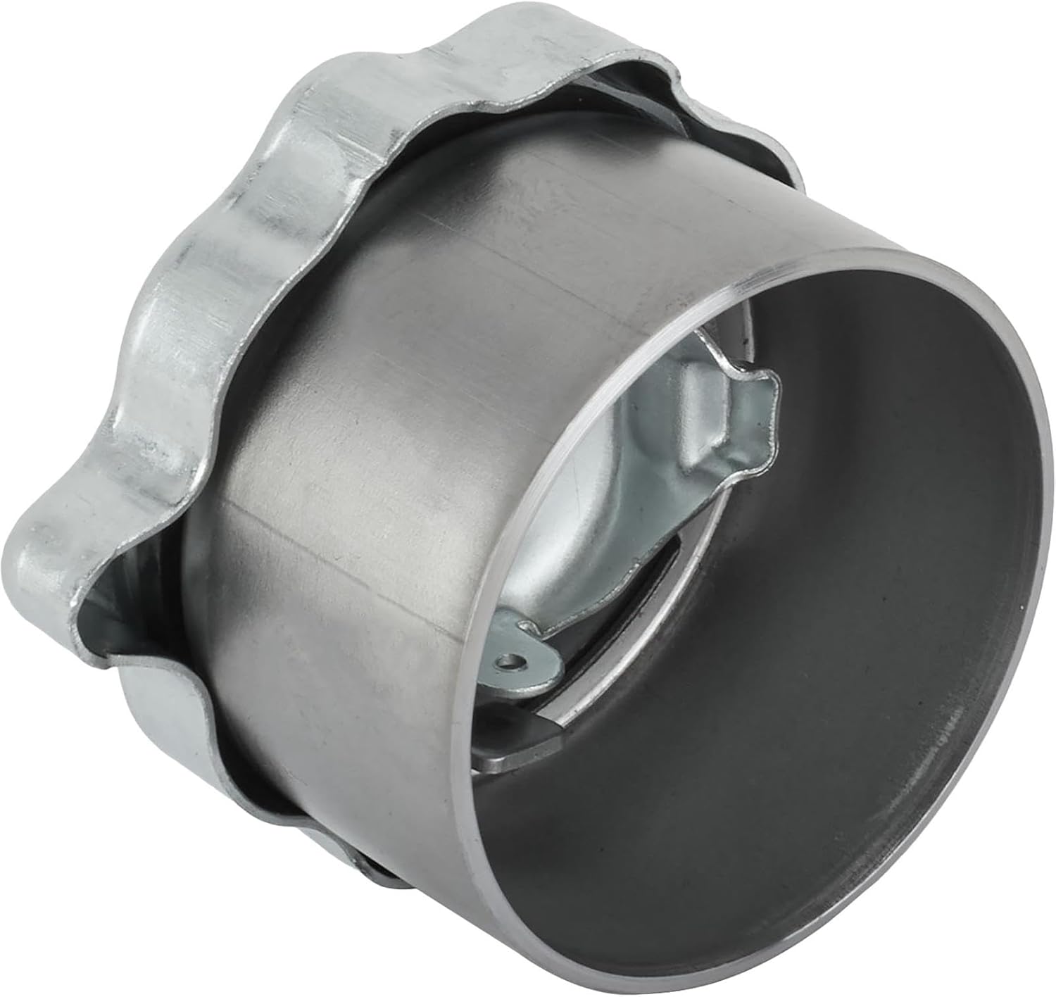 Speedway Motors Steel Gas and Oil Tank Filler Neck with Twist On Vented Cap Weld On Design Fits Custom Fuel or Oil Tanks Includes Zinc Plated Cap and Gasket