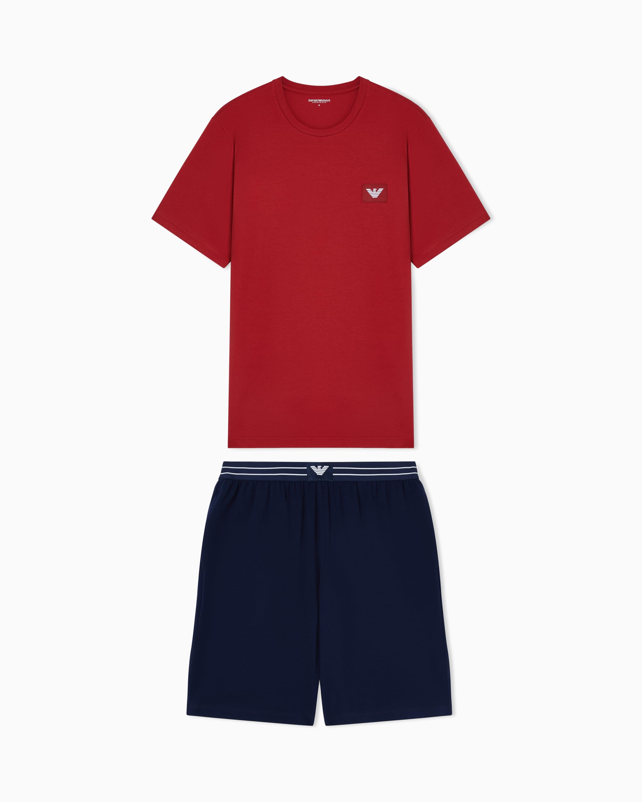 Emporio Armani Herren Roller/Tinte T-Shirt+Shorts Pyjama Pyjamaset, M