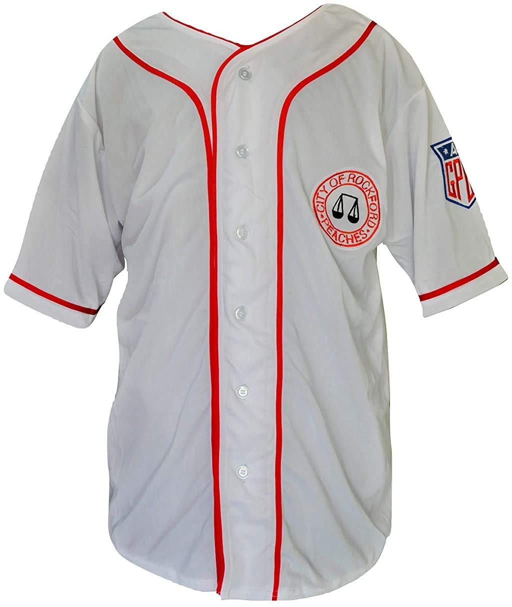 borizcustomsHanks Jimmy Dugan Baseball Jersey Stitch Sewn