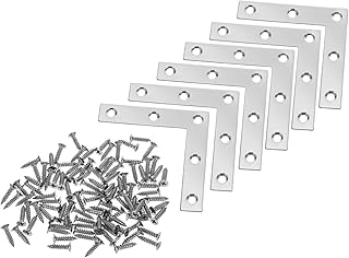 OSALADI 20pcs Corner Code Corner Brace Angle Bracket Corner Fitting L Brackets Heavy Duty Hardware Brackets Wood Shelf Bracket Corner Braces for Furniture Accessories Furniture Fasteners