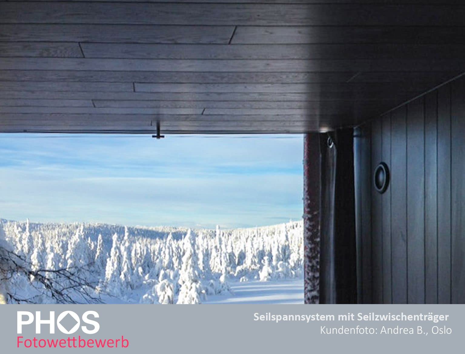Zwischenträger für Seilspannsysteme, Wandabstand 9,2 cm, Edelstahl gebürstet, Mittelträger Gardinenseil und Vorhangdraht - PHOS Design
