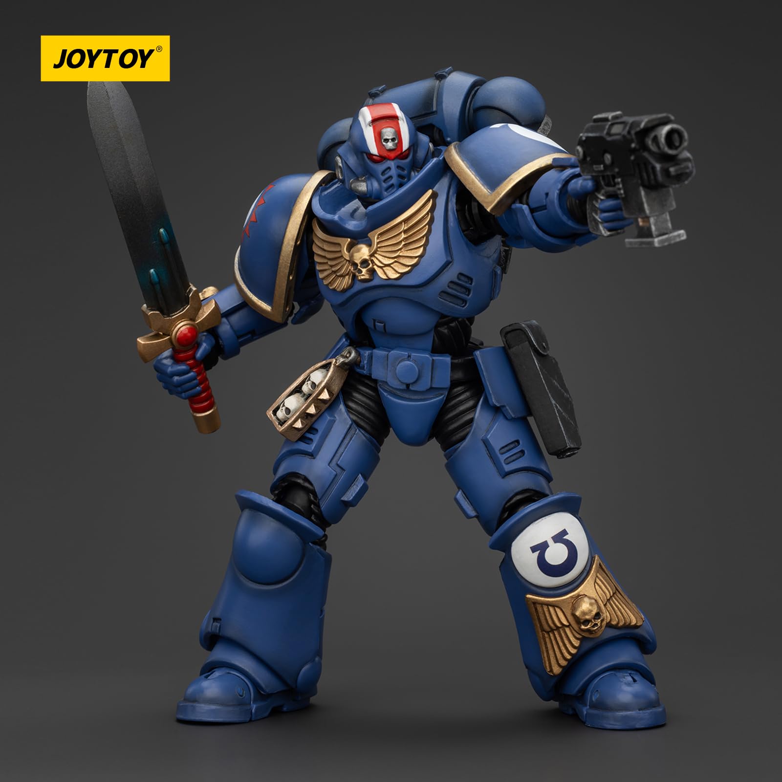 JOYTOY Warhammer 40k Ultramarines Heroes of the Chapter Primaris Lieutenant Erastus 1/18 Action Figure Collect And Display Model - Image 4