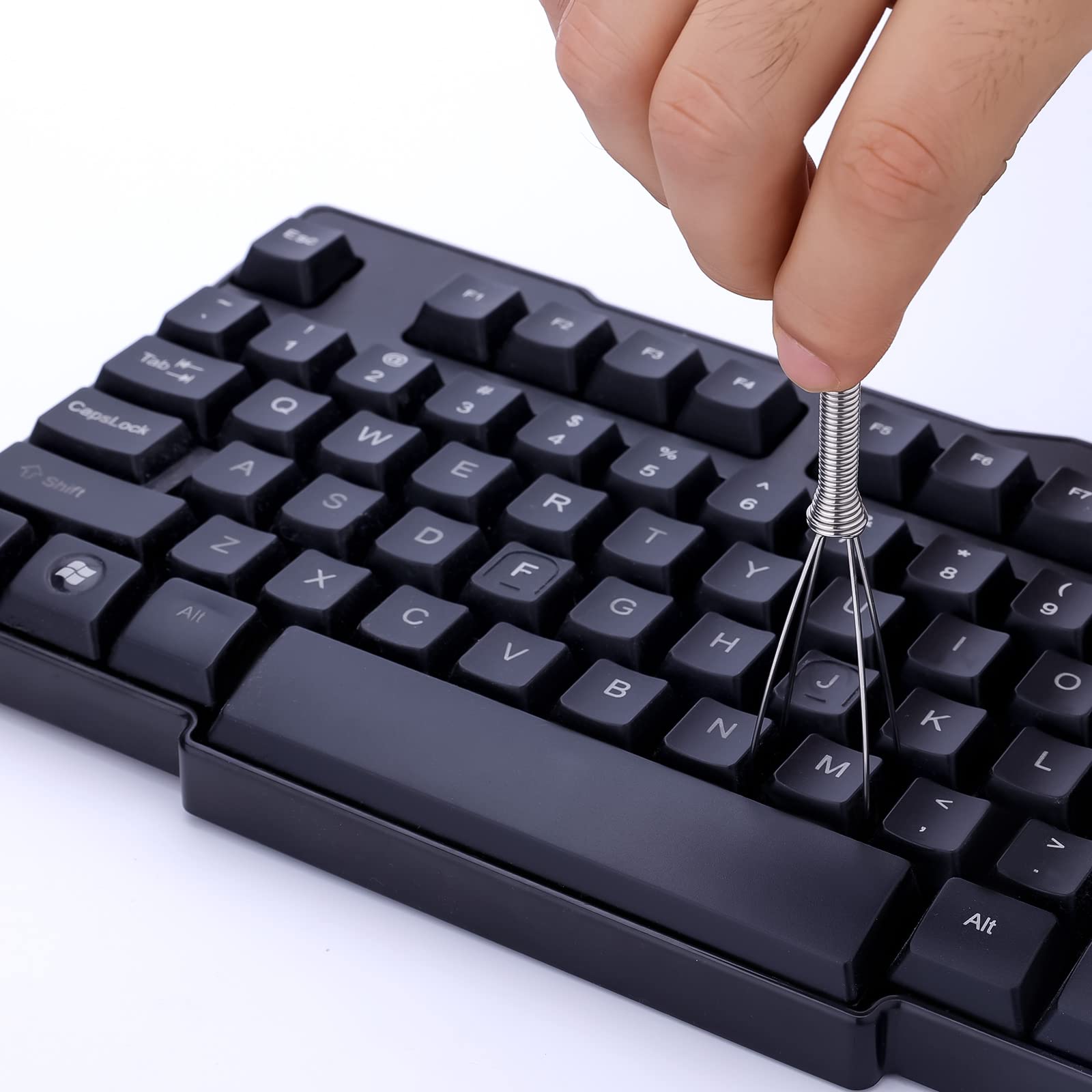 SAVITA Mechanisch Toetsenbord Schakelaar Trekker Kit, Keycap Schakelaar Trekker Kit Inclusief Trekker voor Sleutelkappen Schakelaarklem Steelhouder Smeerpennen, Gemakkelijk te Trekken (Zwart