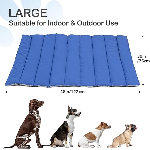 Miniatura 4 de Heeyoo Cama para perros al aire libre, impermeable, lavable a máquina y portátil, tapete plegable para mascotas para perros pequeños, medianos y