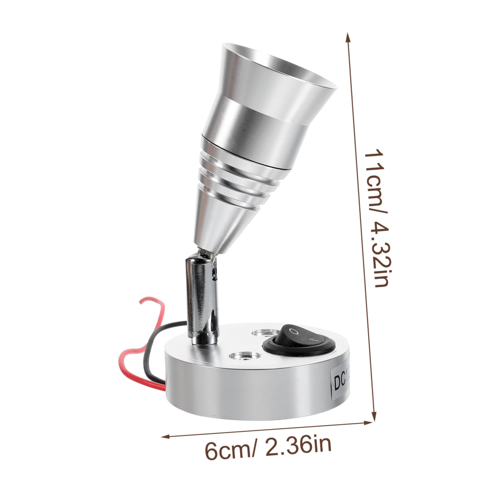 BRIGHTFUFU LED Reading Lamp with Touch Switch Warm White Light for Rv Compact Design Energy Efficient for Study and Reading Vehicles