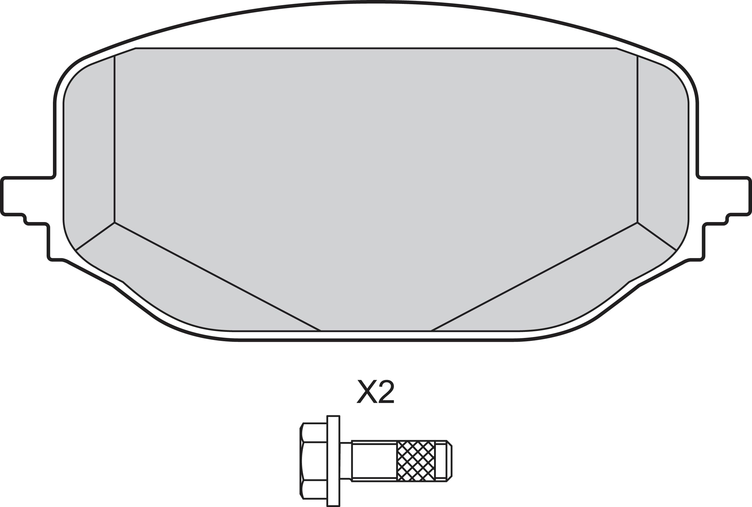 Valeo Jeu de 4 Plaquettes de Frein Essential 302778, Essieu Avant