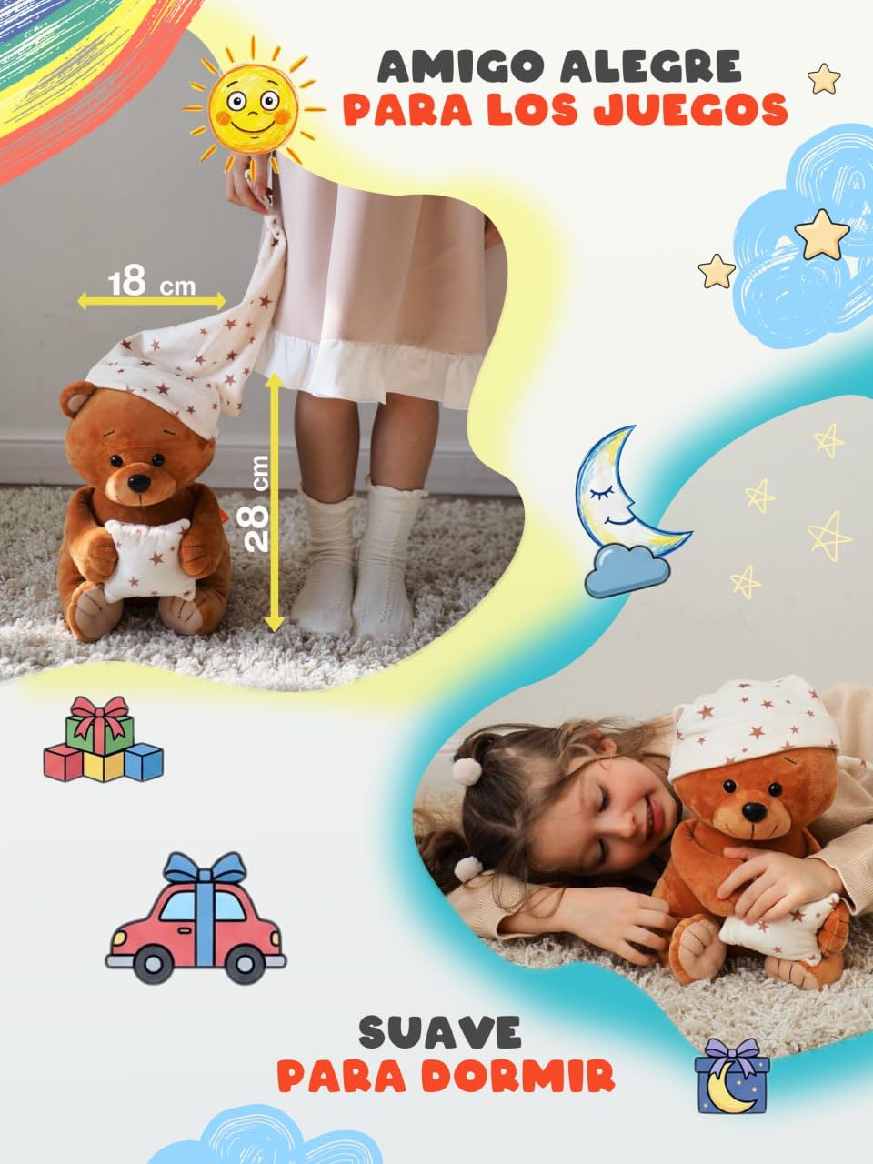 LeCoon Oso de Peluche – 500+ Historias, Canciones Infantiles y Nanas