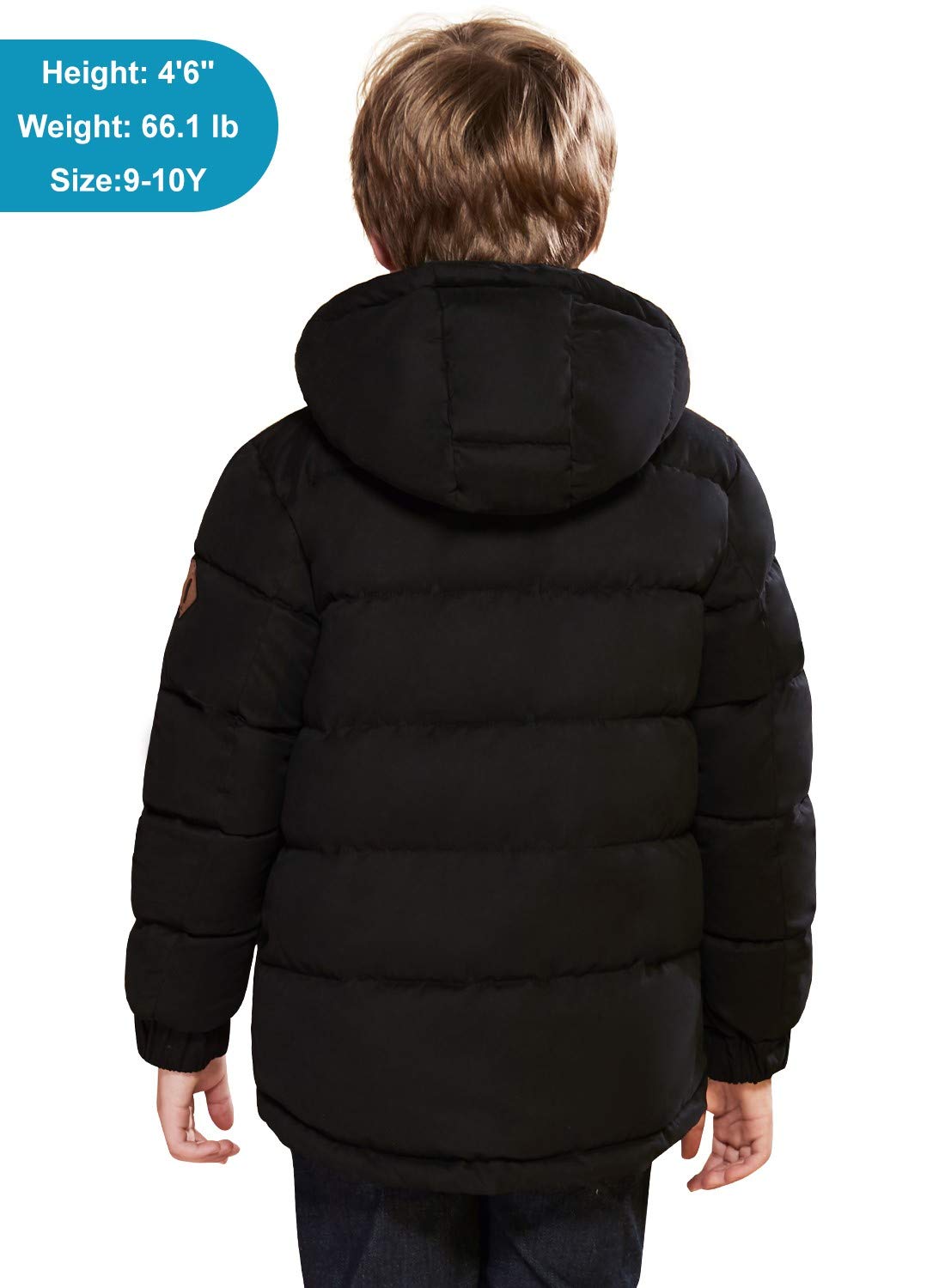 SOLOCOTE Ragazzi Inverno Pesante Cappotto Resistente all'Acqua Bambini Puffy Parka Spessa Fodera Morbida con Cappuccio Outwear per Bambini