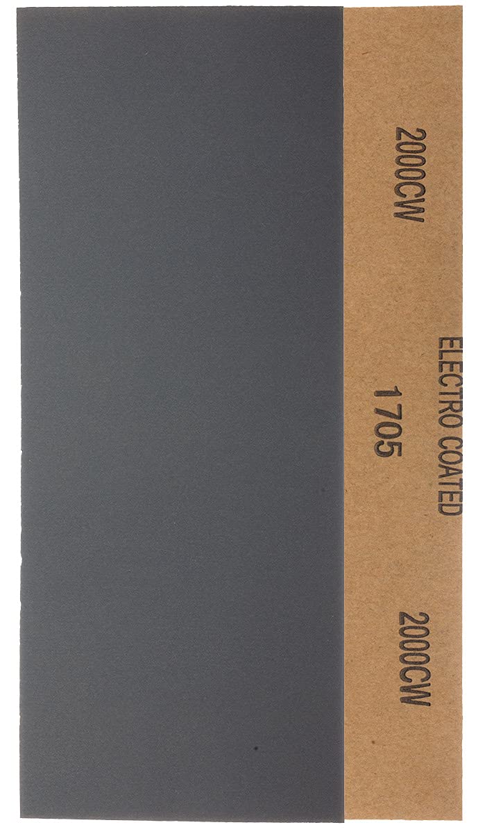 2000 Grit Wet & Dry Sandpaper Sheets, 23 x 9.5cm, Ultra Fine Abrasive Sand Paper Roll for Wood, Metal, Plastic, Glass, Stone and Wall Sanding, 10 Pack