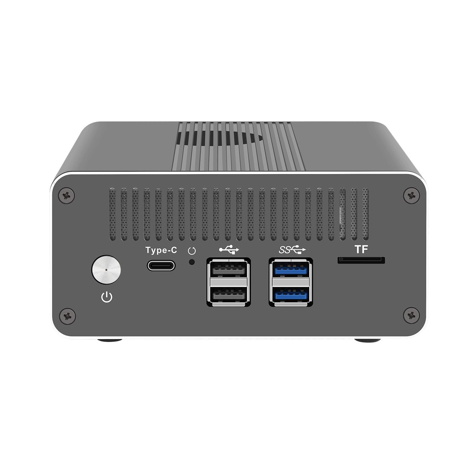 Micro Firewall Appliance, Mini PC, PFSense, Mikrotik, OPNsense, VPN, Router PC, AMD Ryzen 5 5500U, RJ11, 4 x Intel 2.5GbE I226-V LAN, Type-C, TF, HDMI, DP, 16G RAM, 256G SSD
