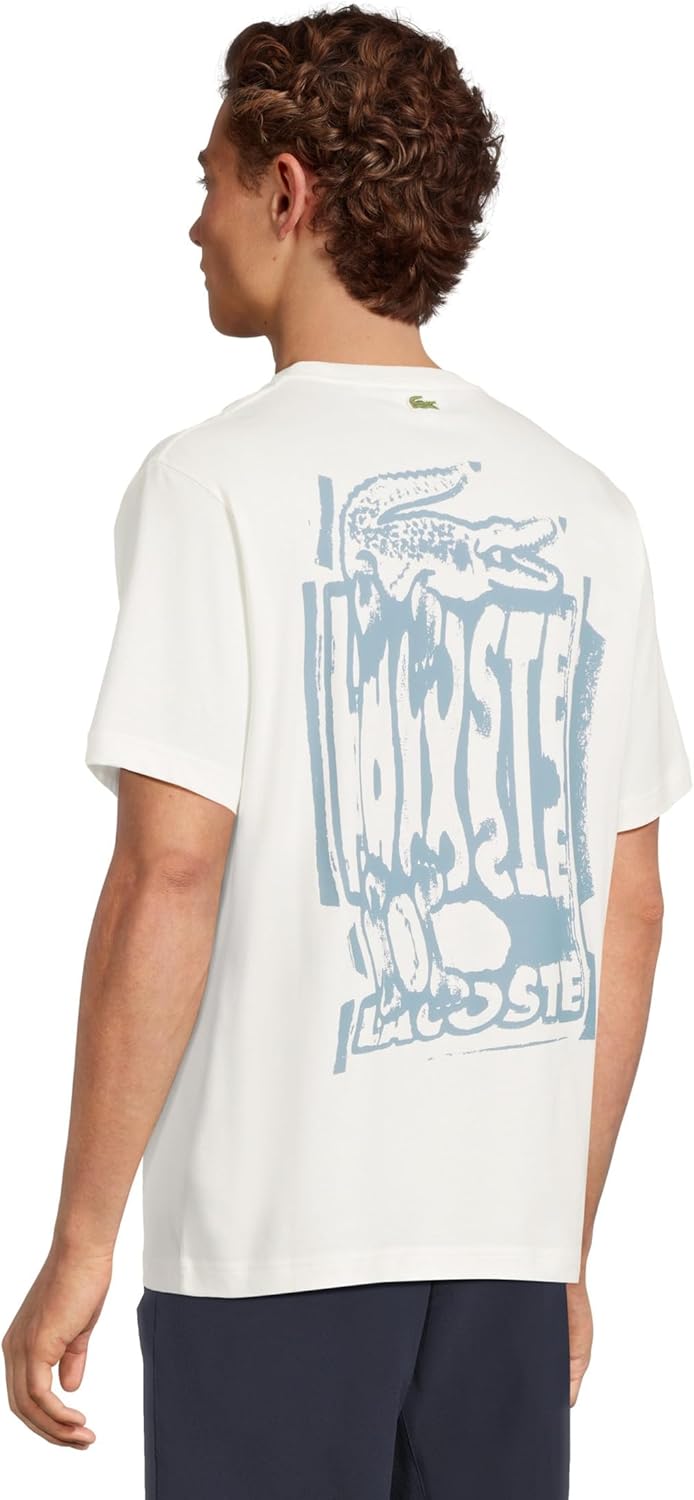 Lacoste Mens Cotton Jersey Graphic T-Shirt - Image 3
