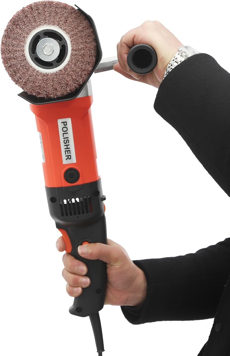 Surface Conditioning Tool 1400W,110V Handheld Electric Sander Polisher Kit, 8 Variable Speed Polisher,600-3600RPM for Metal, Stainless Steel, Plastic, Wood