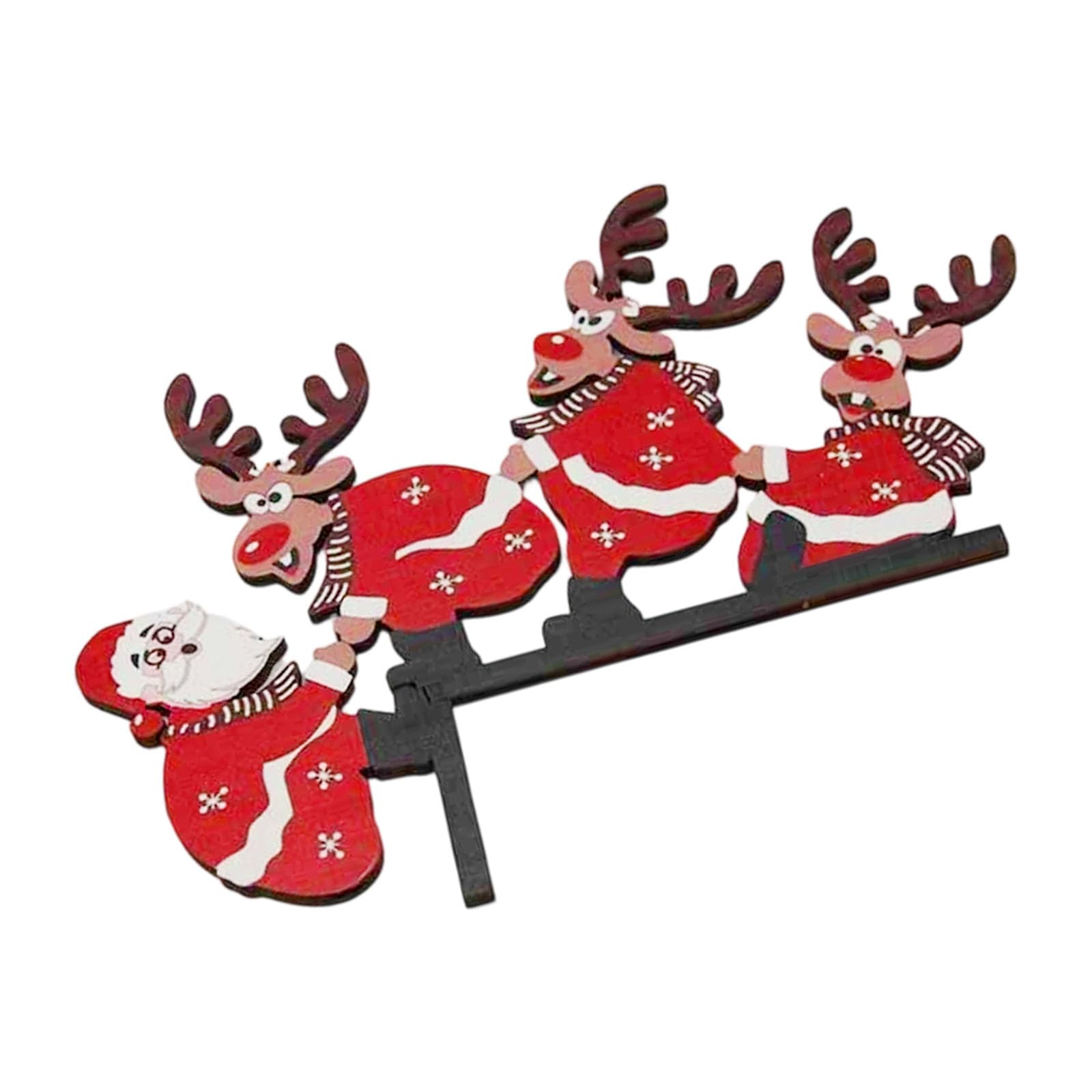 Tfaoys C Hristmas Wood Wall Decors Santa Reindeers Arved Door Hangings Natural Timbers Holiday Ornament Suitable For Indoor Parties Family Gatherings Hristmas Door Decors Santa Reindeers Wood Ornament Home