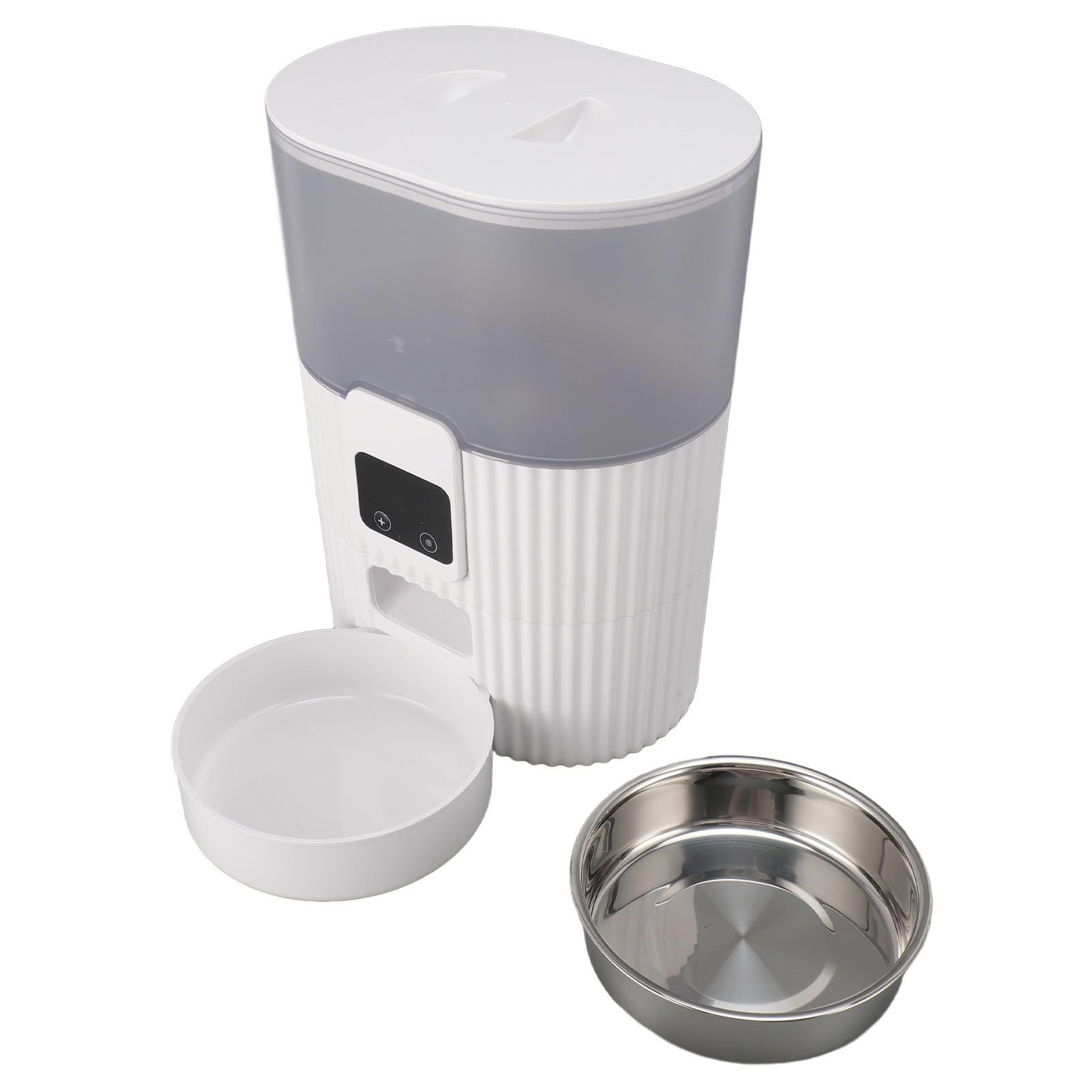 Dispenser Automatico di Cibo per Gatti, Alimentatore Automatico per Cani Controllo APP Staccabile da 2,4 GHz per Interni