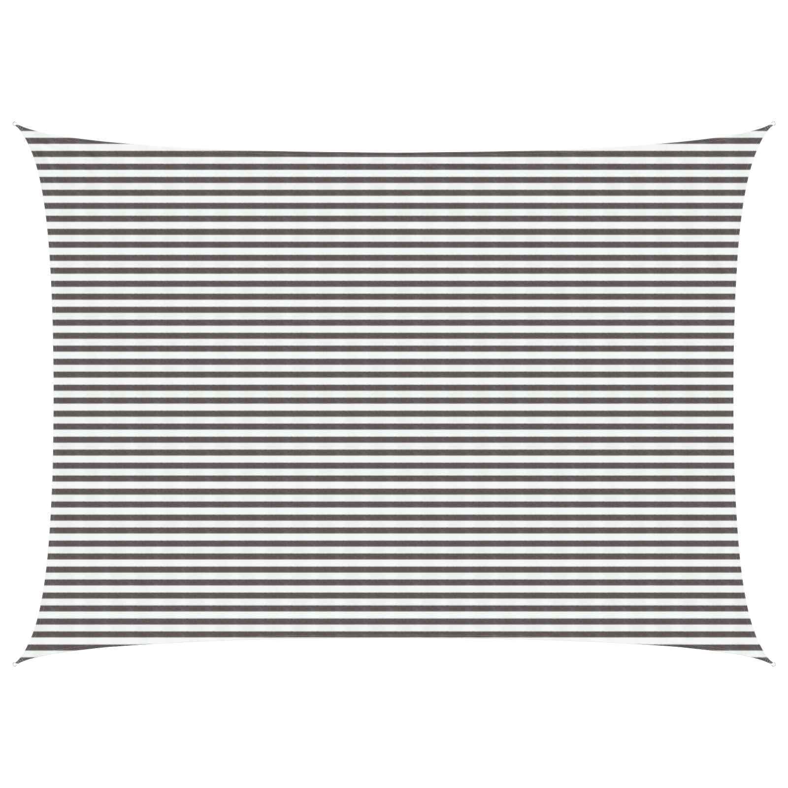 vidaXL Sunshade Sail Light Grey and White 5 x 8 m HDPE, Garden and Terrace, Modern Sunshade Sail, Outdoor Shades, UV Blocking Cover, Wind Permeable Canopy for Balconies, Awning Solutions — image 1