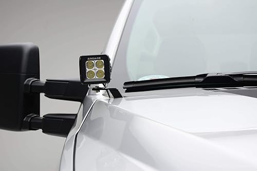 Miniatura 7 de ZROADZ Soporte de montaje LED para bisagra de capó de zanja, compatible con Ford F-250 350 450 550 2017-2022, para montar (2) luces LED de 3