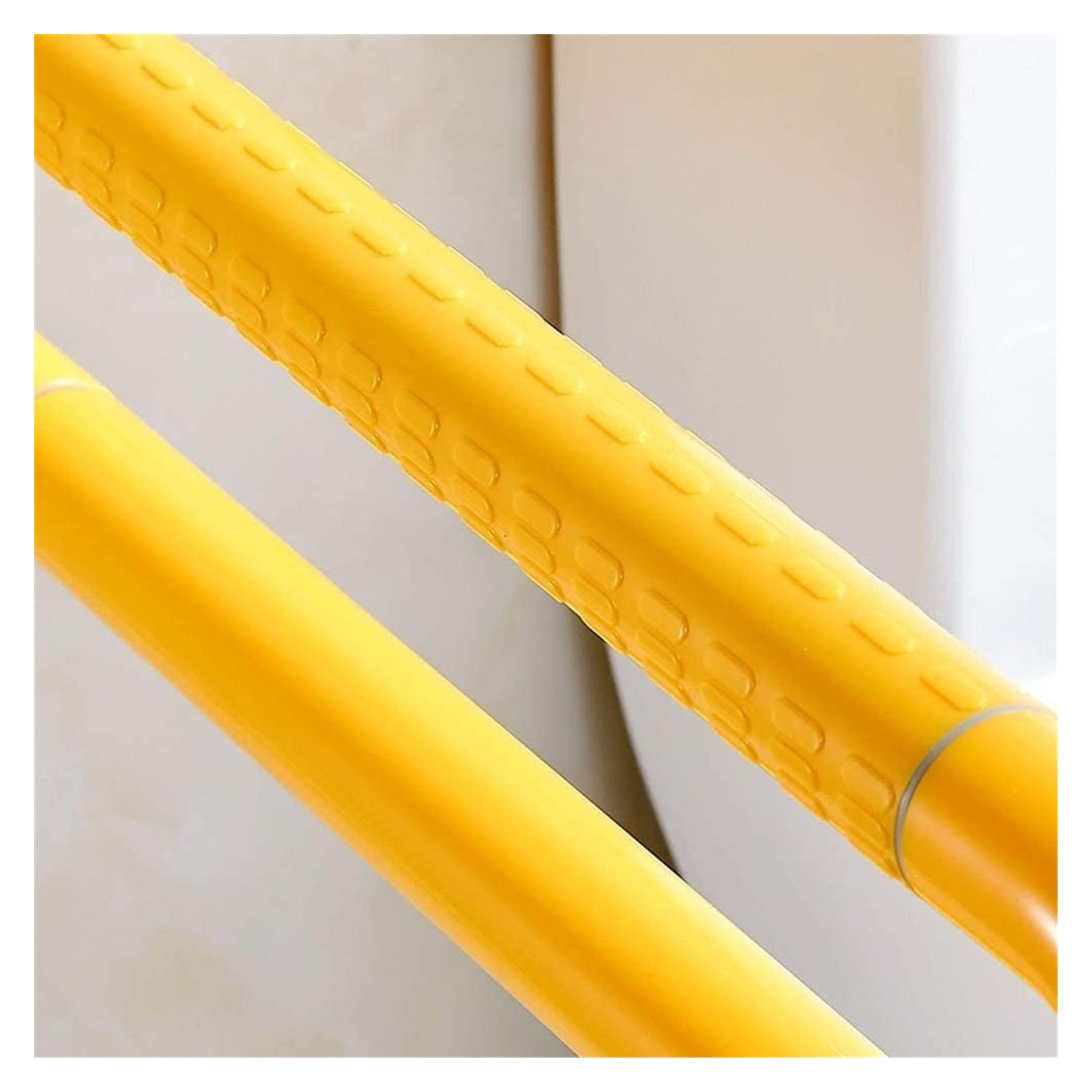Agarraderas Barras de apoyo plegables de acero inoxidable con tubo exterior de nailon y agarre antideslizante en forma de U for baño, barra de seguridad abatible for inodoro