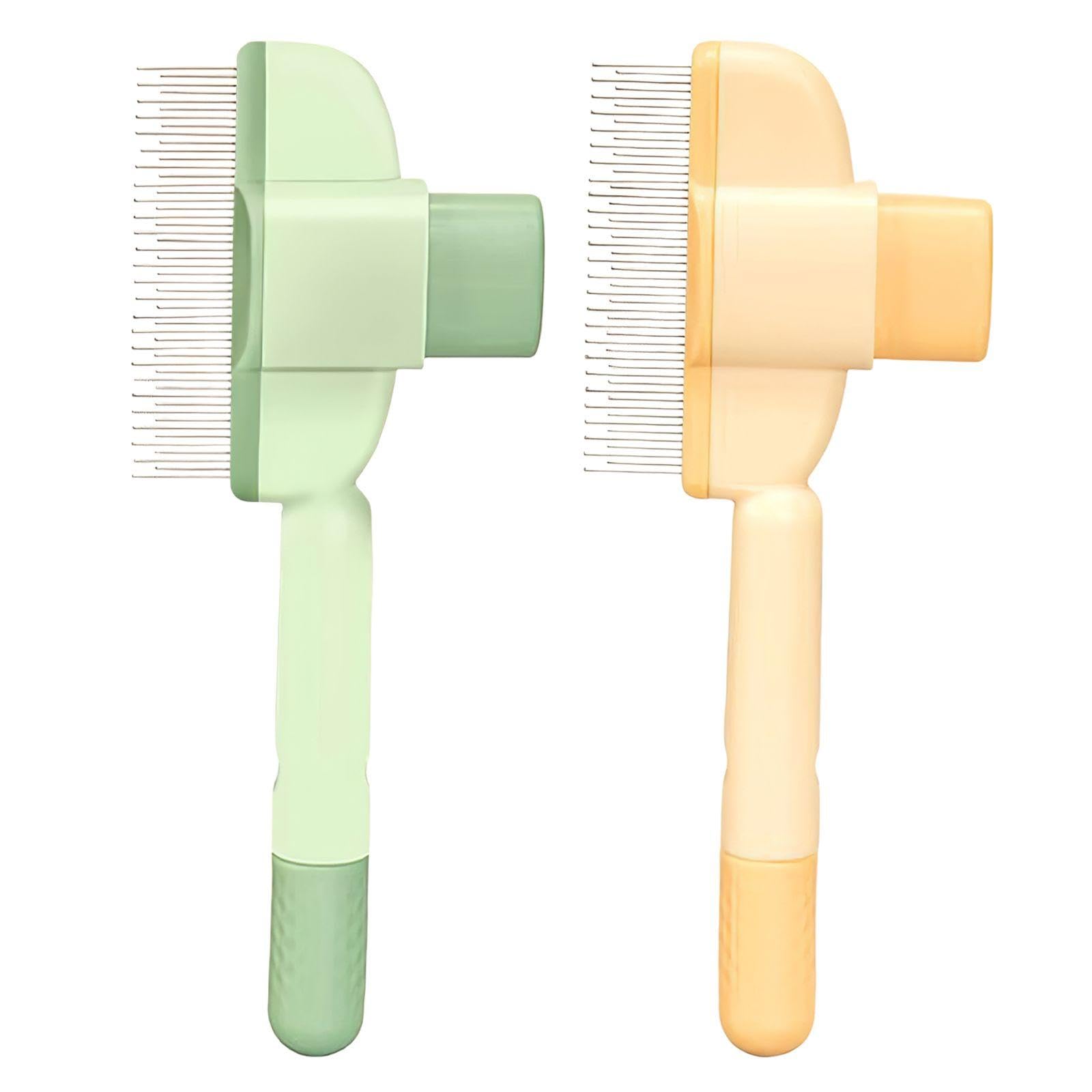 2 Morceaux De Peigne pour Animaux De Compagnie, Peigne Multifonctionnel, Outils De Nettoyage des Poils pour Animaux De Compagnie, Fournitures pour Animaux De Compagnie, Peigne À Nœuds.