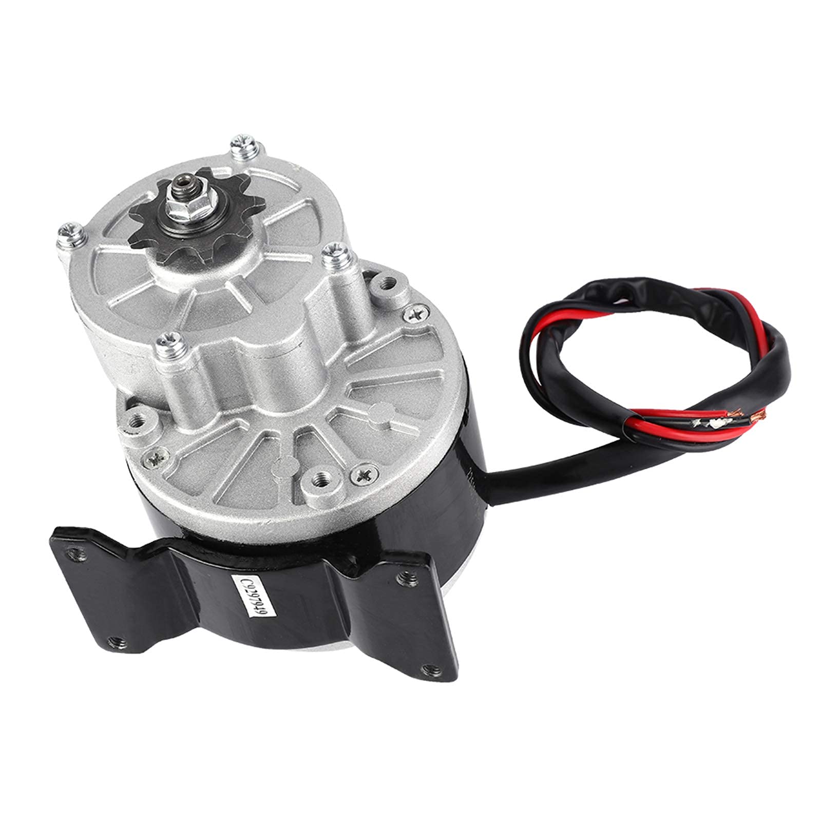 Elektrischer Bürstenmotor mit Metallgetriebe, 24V 250W Getriebemotor, Untersetzungsmotor zur Umbauteile für Fahrradbegeisterte und Fahrradliebhaber