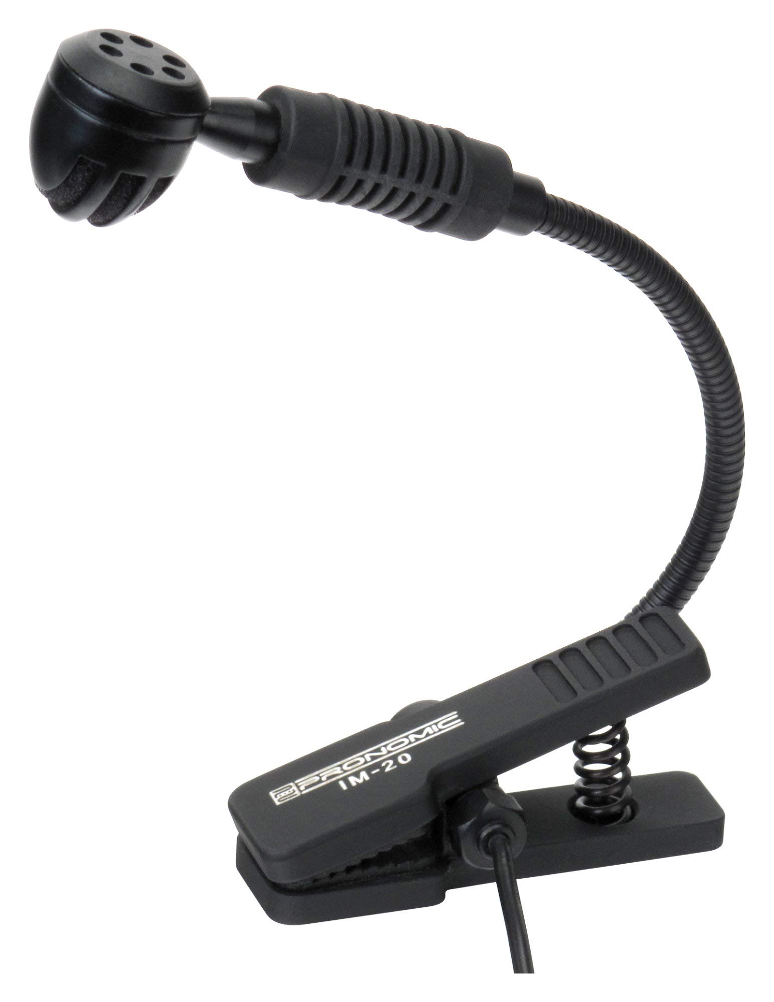 Pronomic Micrófono de Viento IM-20, Micrófono de Clip, Negro