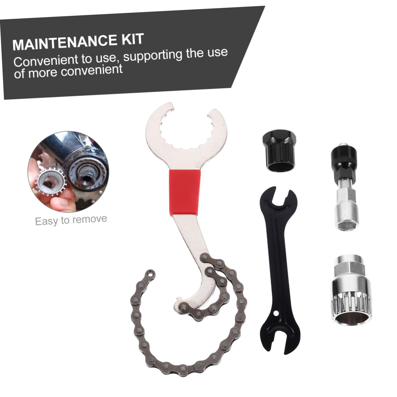 Set di Attrezzi per La Riparazione della Bici - Kit Completo con Estrattore per Pedivelle Estrattore per Guarnitura E Estrattore per Movimento Centrale per Mountain Bike