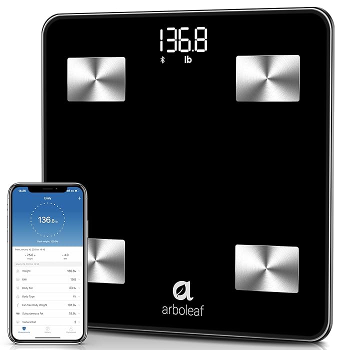 Buy Arboleaf Scale for Body Weight, Smart Weight Scale, Bluetooth