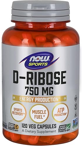 now foods D-Ribose 750mg 120caps paquete de 5