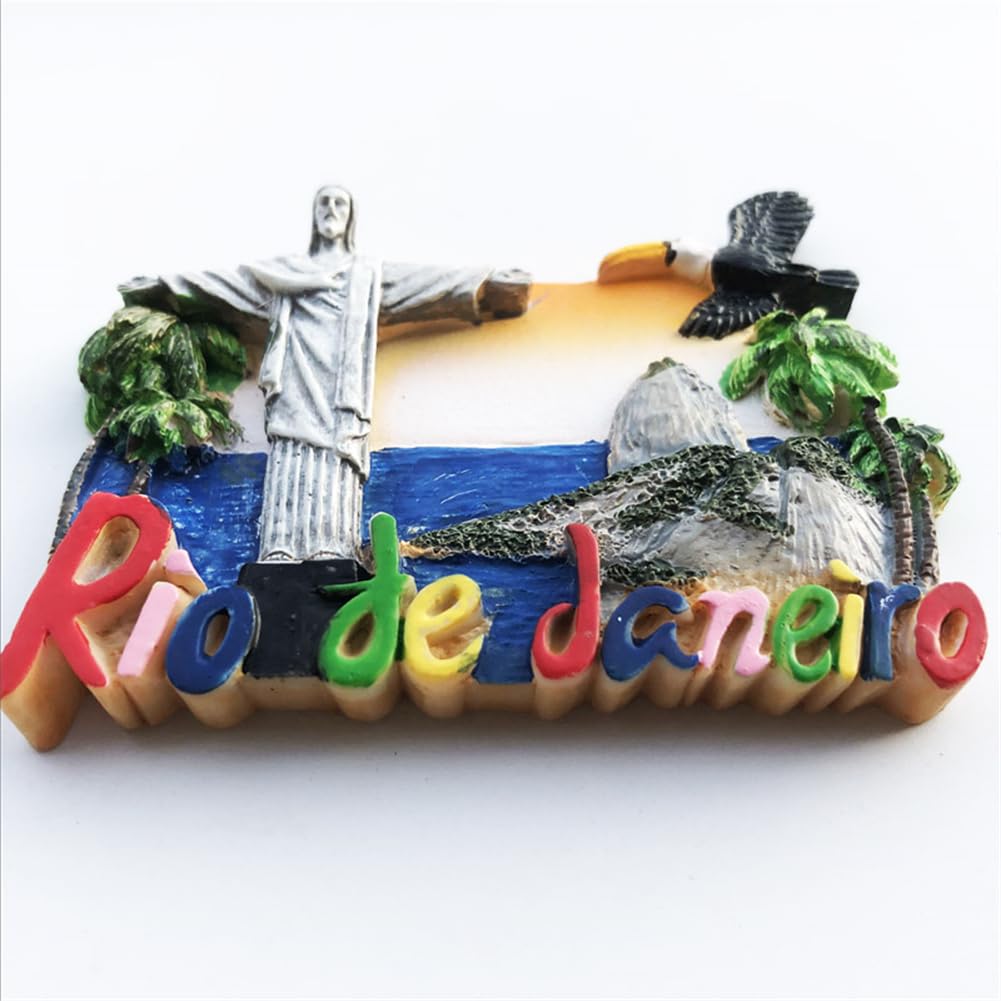 WedareDai Calamit 3D per frigorifero, Fluorescente, Collezione Souvenir da viaggio, dalla Cina, Mauritius