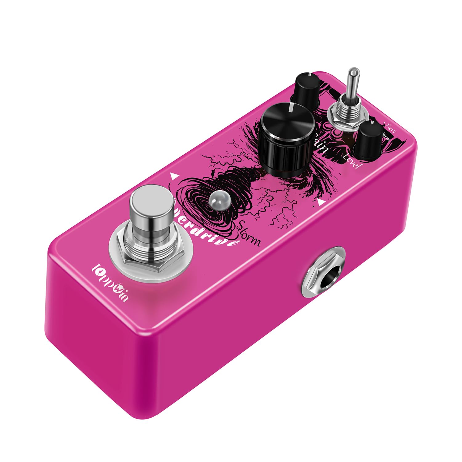 Tube Screamer Overdrive Gitarrenpedal - Dual Modes (Warm/Hot), Metallgehäuse, True Bypass, LED-Statusanzeige
