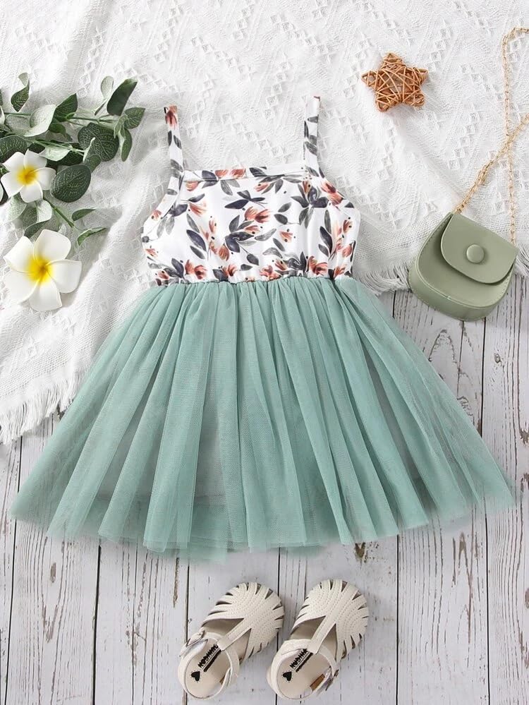 Image of Buy & Try Baby Girl's Modal Printed Frock Mini Length Short Frocks Dress.