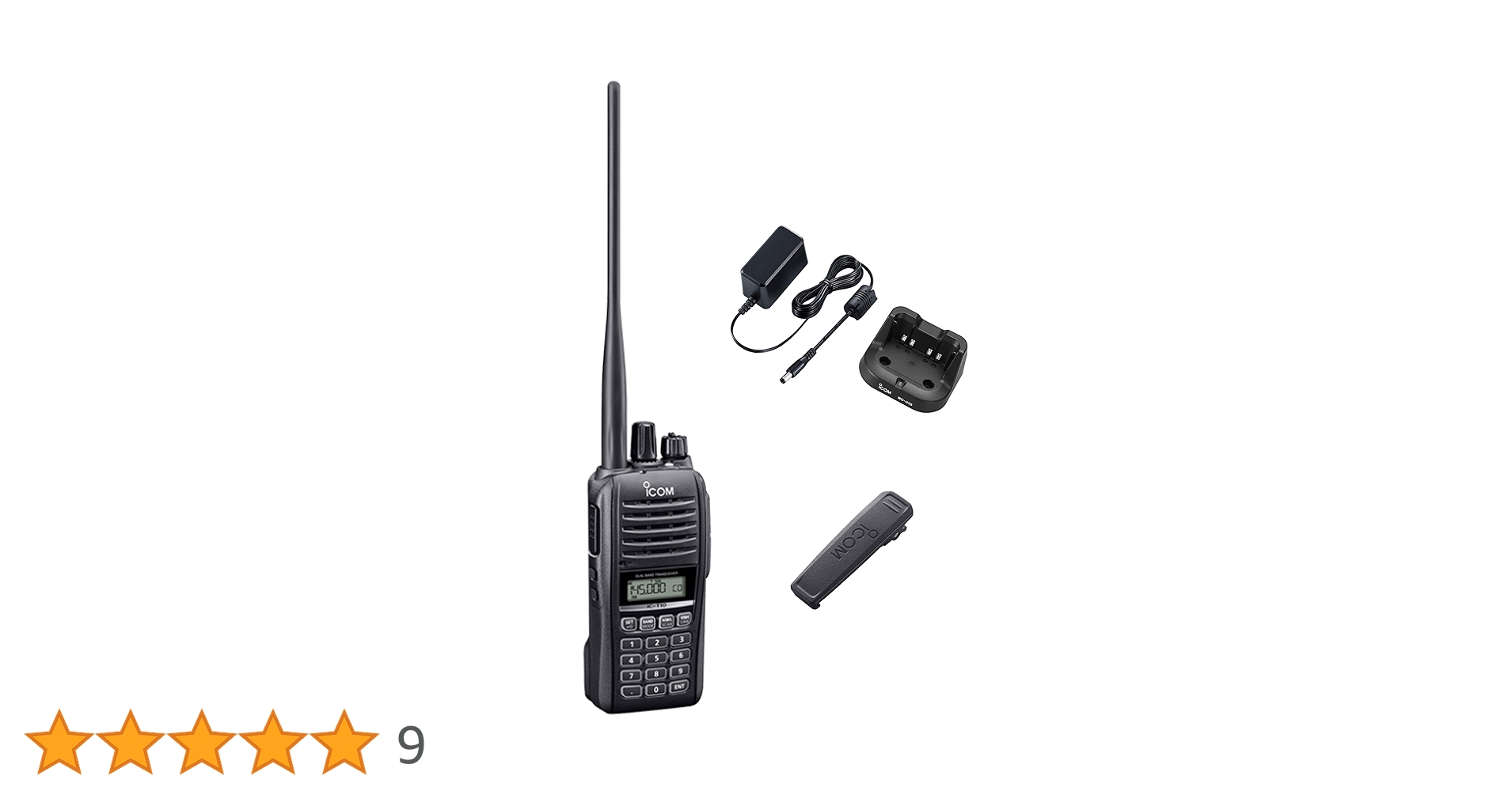 ICOM IC-T10 + HM-159LA トランシーバー Amazon | アイコム IC-T10 144/430MHz デュアルバンド 5W FM