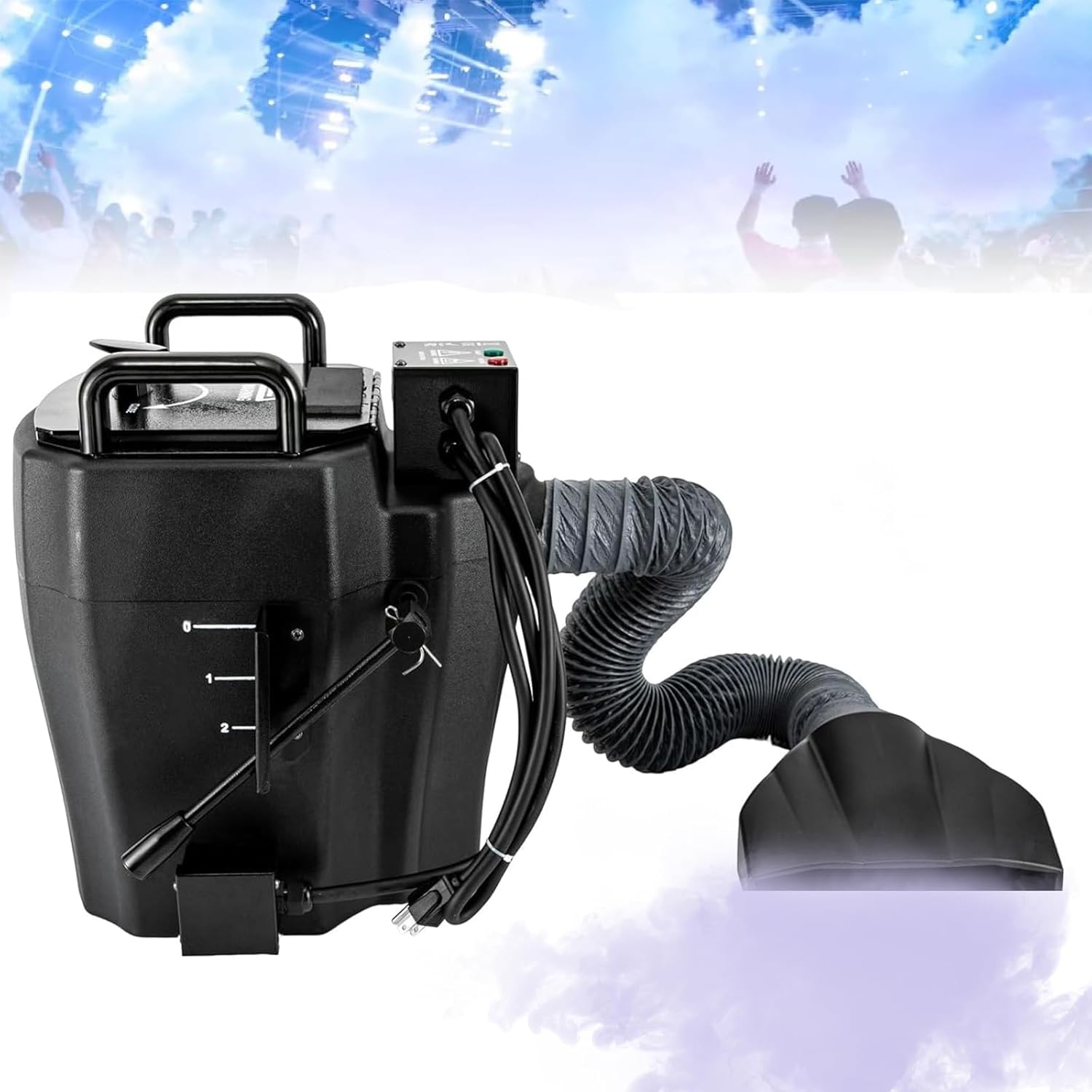 Machine à fumée Basse de 3500 W avec Tube, Machine à fumée à Glace carbonique de 40 A, Machine à fumée Professionnelle pour Grandes scènes, Clubs de DJ, fêtes, célébrations, Mariages