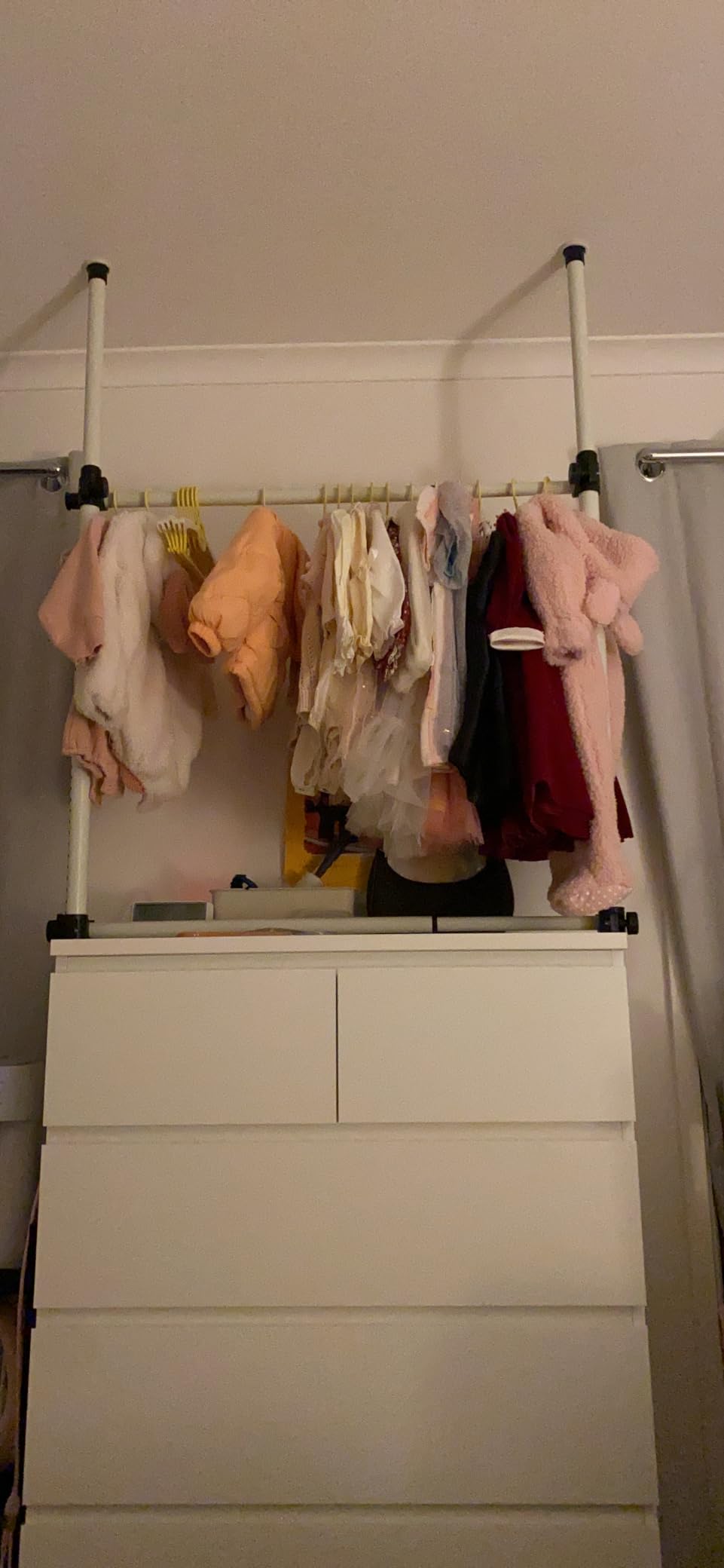 Portable Indoor Garment Rack Tools Free DIY Coat Hanger Clothes