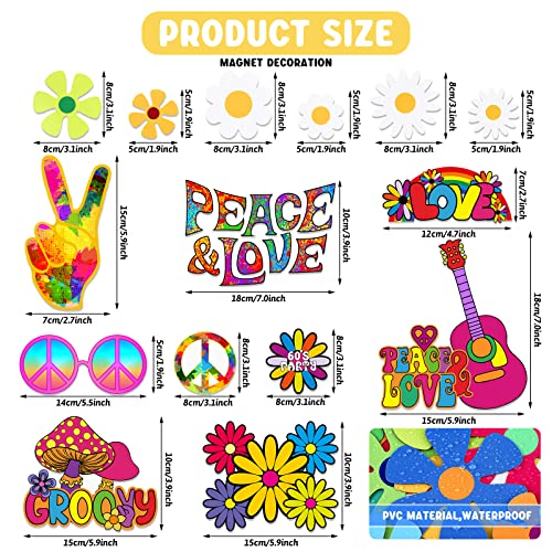 Imanes decorativos estilo hippie 25 piezas BBTO miniatura 2