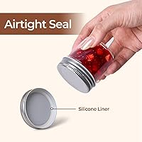 Vista 3 de ComSaf Frascos Mason Pequeños de 2 oz, 48 Piezas Mini Contenedores Mason, Frascos Pequeños para Conservas, Mini Frasco de Vidrio con Tapas