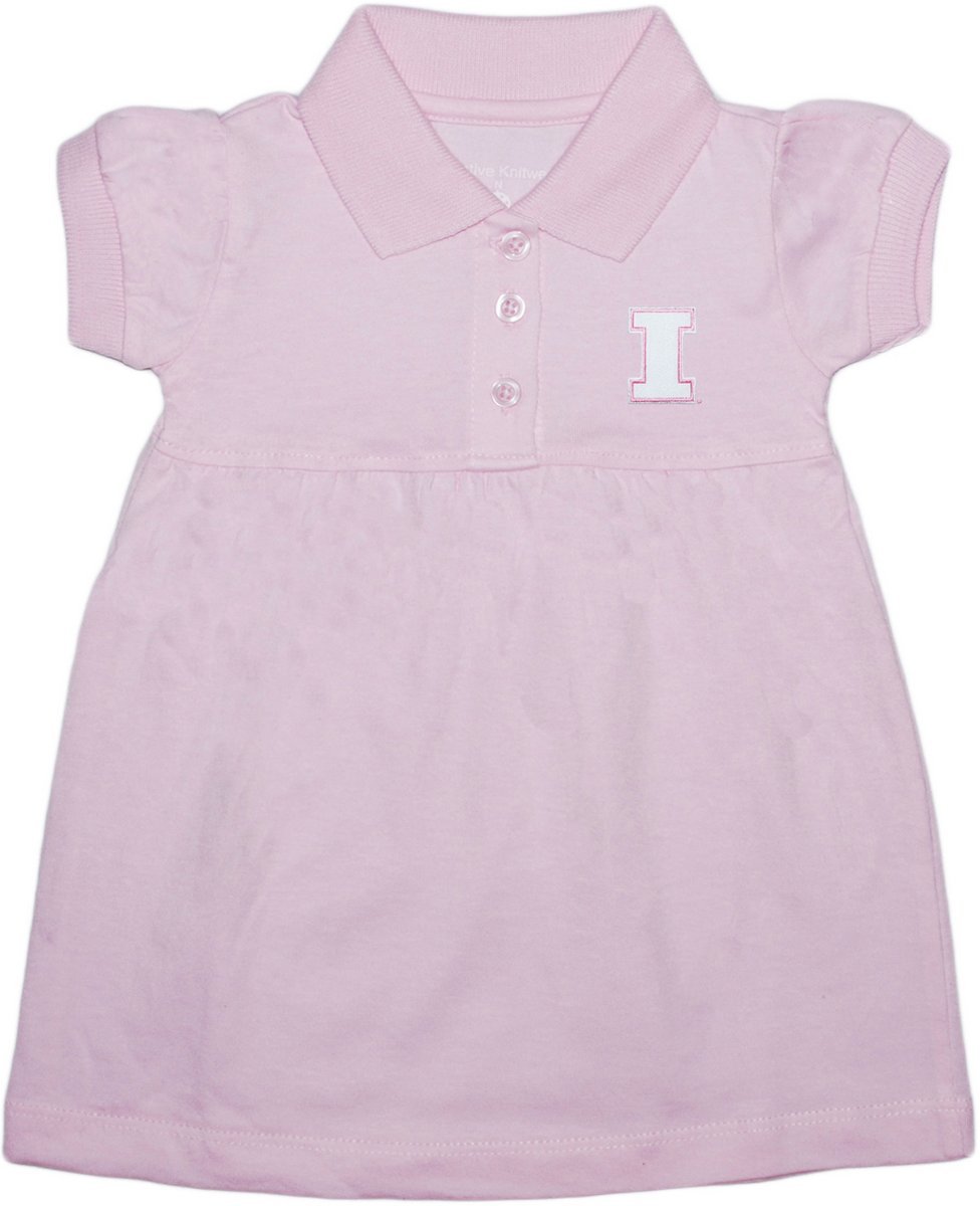Creative Knitwear University of Illinois Polo Dress/Bloomer Pink