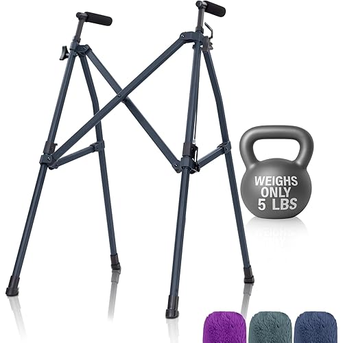 Vive Lightweight Folding Walker for Seniors - Narrow Foldable Rolling Walker for Small Spaces- Compact & Collapsible for Travel - with Wheels, Mobility Support, Portable- Weighs Only 5.5 Pounds