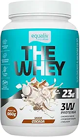 Equaliv The Whey 960g – Whey Protein Concentrado, Isolado e Hidrolisado para Ganho de Massa e Recuperação Muscular – Sabor Cocada, Adoçado Naturalmente