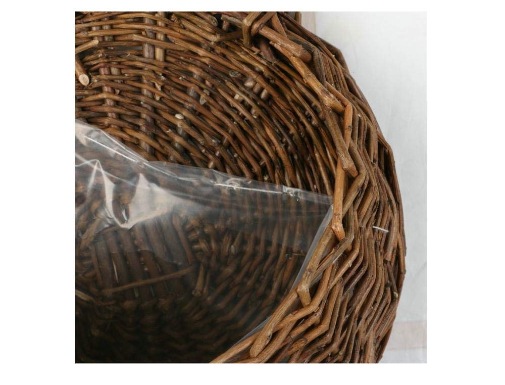 Amazon.co.jp: NINGVONG ラタン壁掛けフラワーバスケット、ウィッカー