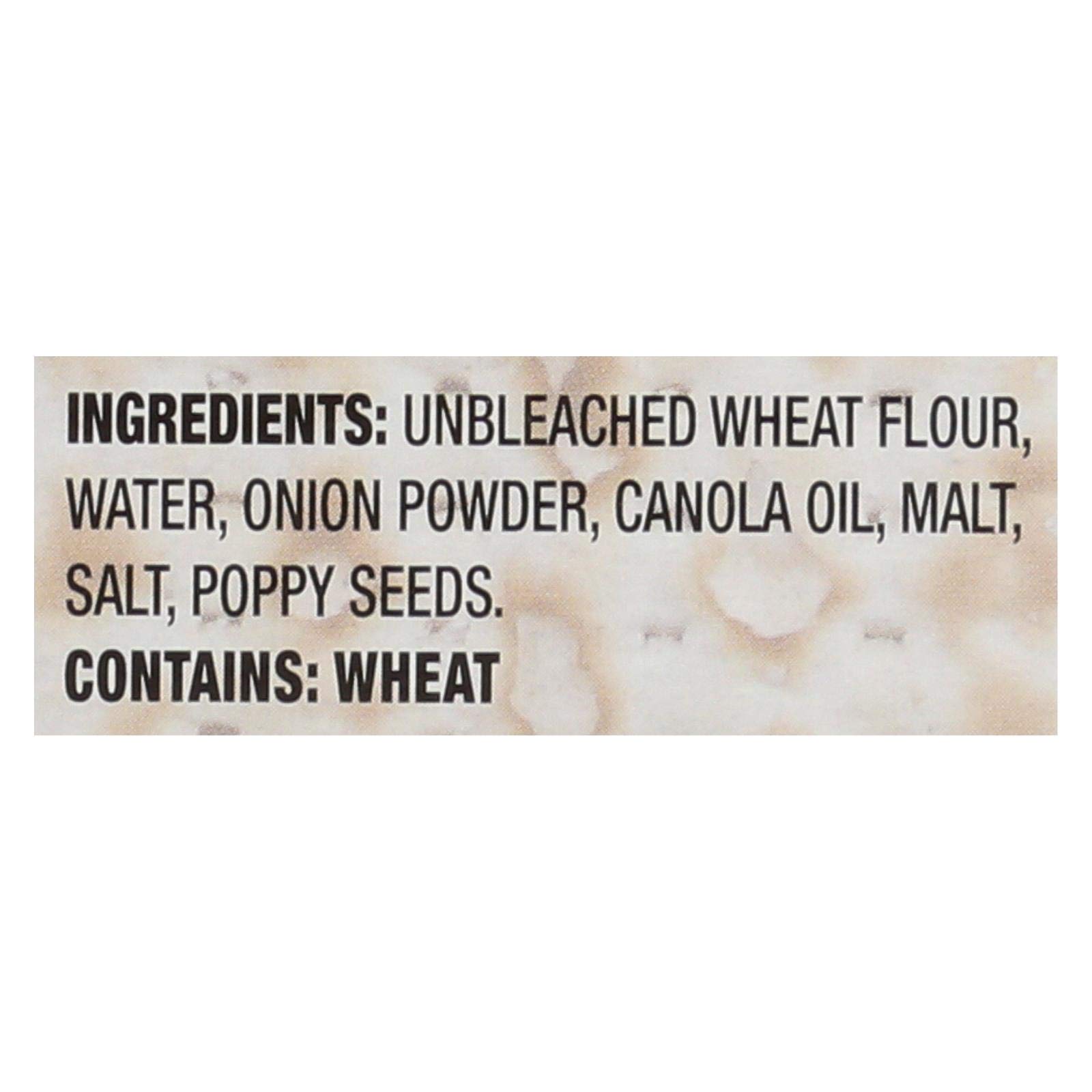 Streits Matzos Moonstrips Onion Poppy 11 Oz