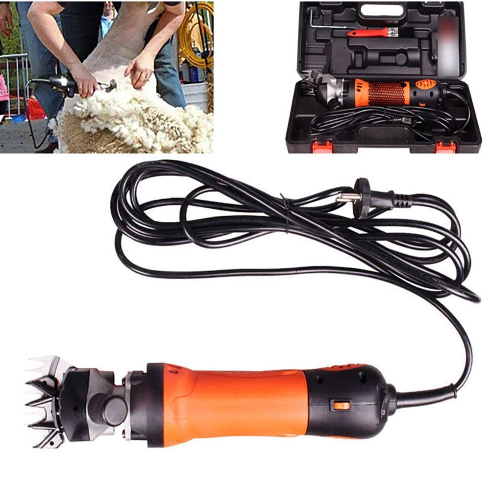 ZAPION Máquina esquiladora eléctrica Tijeras para ovejas 750W Cortapelos Profesional para Trabajos Pesados Cortapelos para Mascotas con 6 velocidades para Afeitar Lana de Piel e