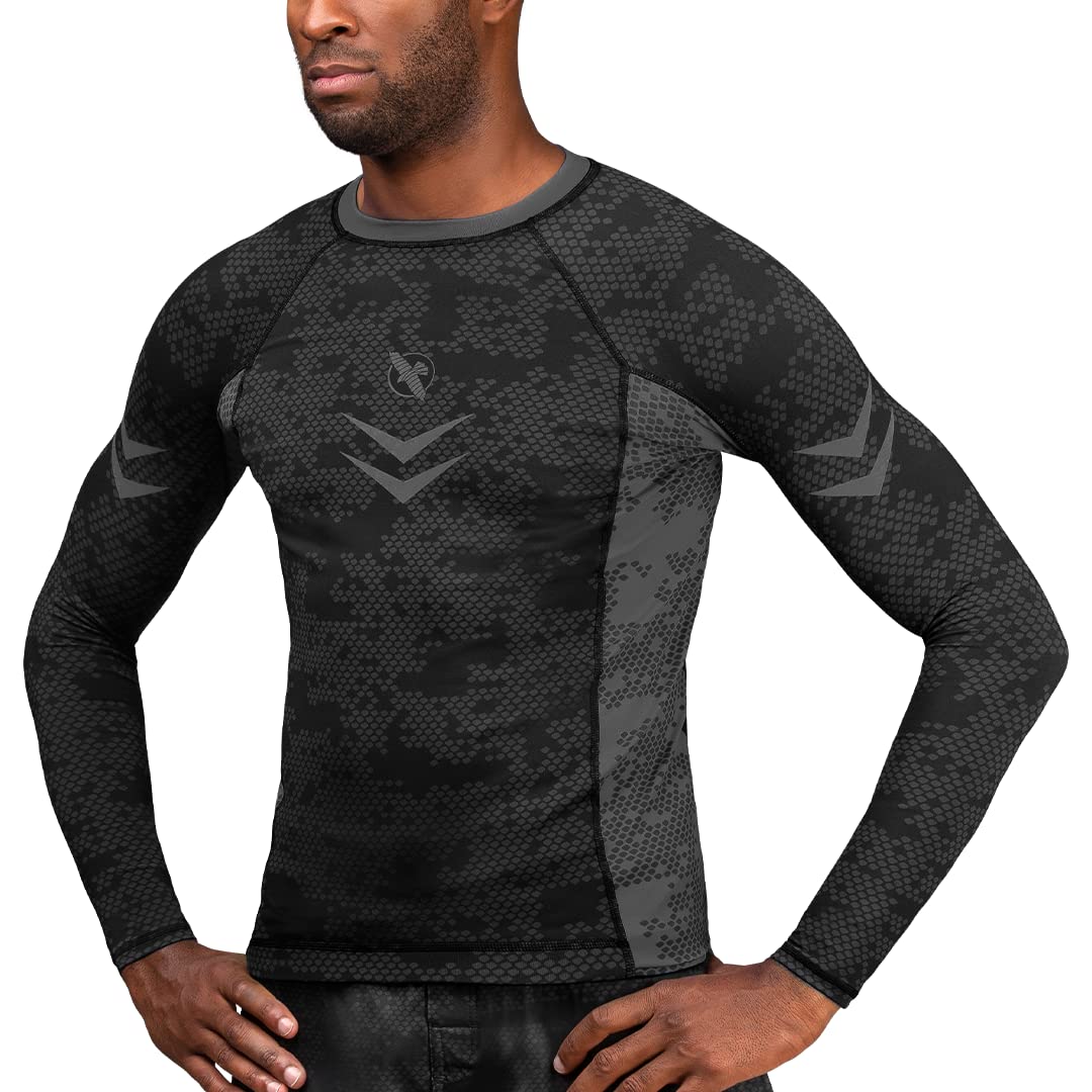 HayabusaRanked BJJ Rash Guard for Men Long Sleeve