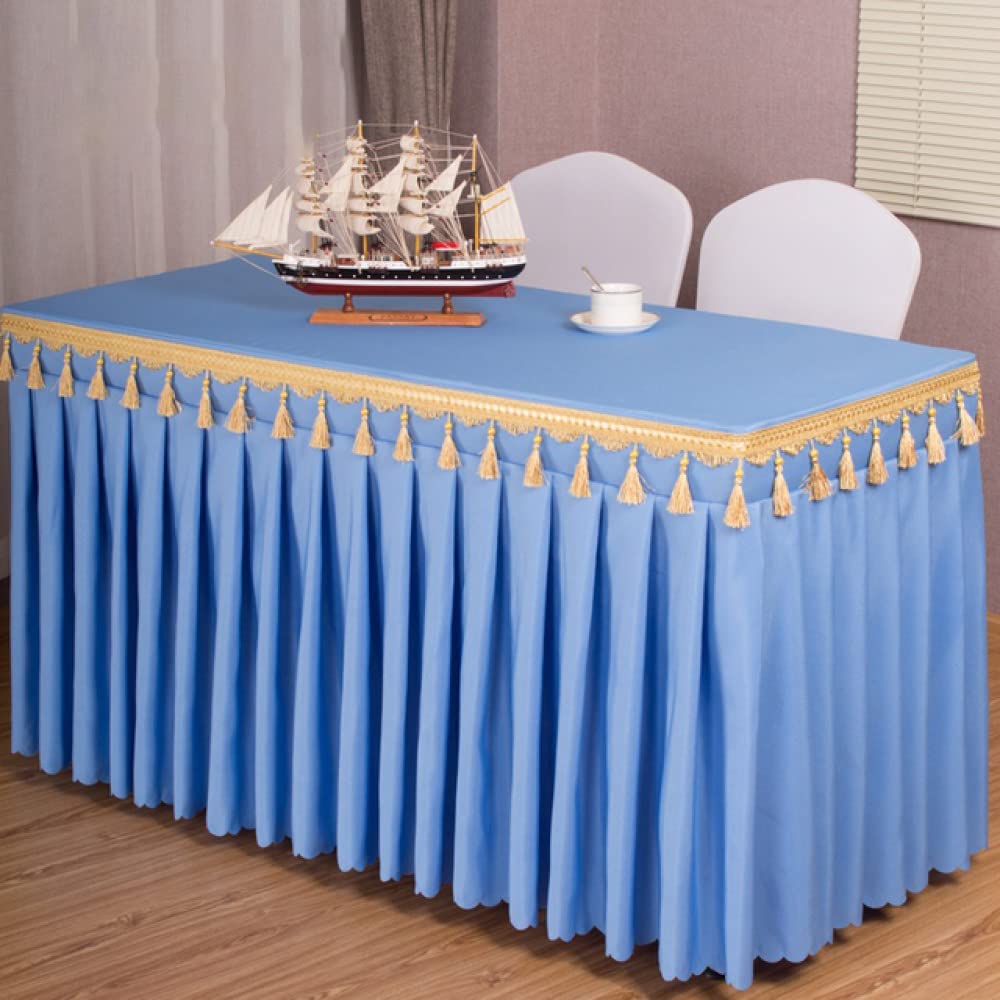 Nappe pour hôtel et décoration de mariage bleu royal haut de gamme 120cm