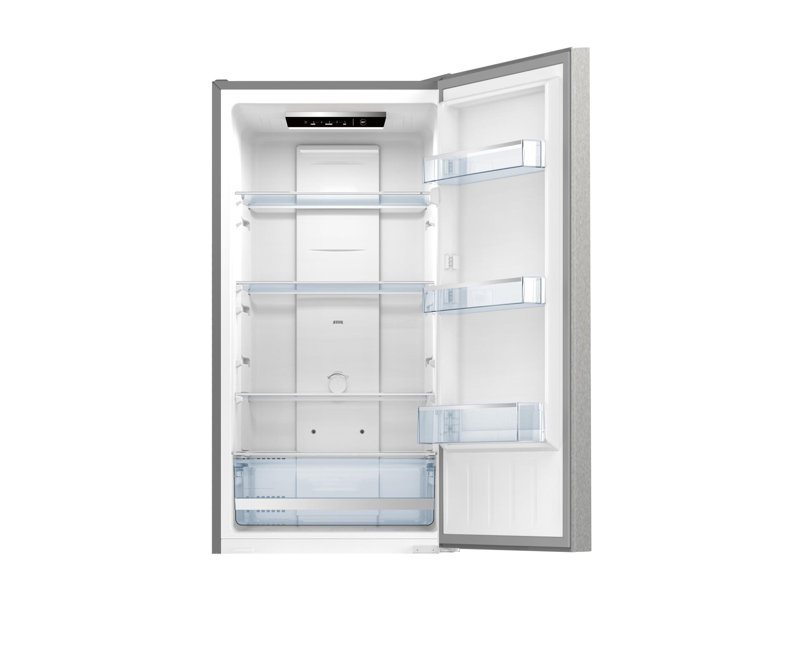 Beko B3RCNO255XB Kühl-/Gefrierkombination freistehend, 250 l Gesamtnutzinhalt, No Frost, 180 cm Höhe, LED-Innenbeleuchtung, Schnellkühlen, Türalarm, wechselbarer Türanschlag, 39 dB, Edelstahl (Inox)