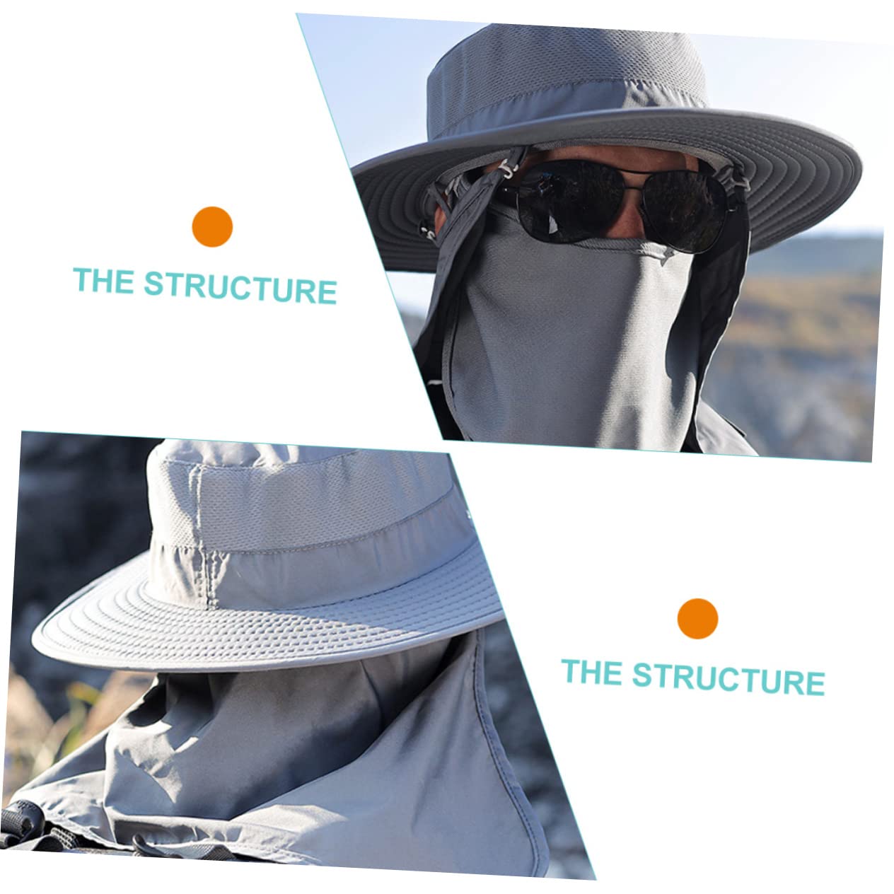 Kisangel Cappello con Protezione UV Traspirante attività Outdoor per Escursioni