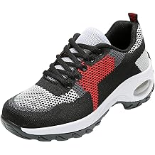 BORAMAX Running Shoes Women Tennis Shoes Lace Up Sneakers Shoes Breathable On Solid Slip Casual Womens Fashion Lightweight
