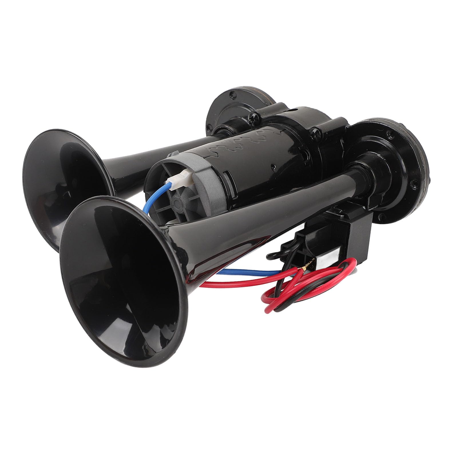 Yosoo Health Gear Tromba Ad Aria Compressa a Doppia Tromba 24 V, Suono Forte 130 DB per Camion, Auto, Treno, Furgone, Yacht, Installazione Semplice, Costruzione Robusta